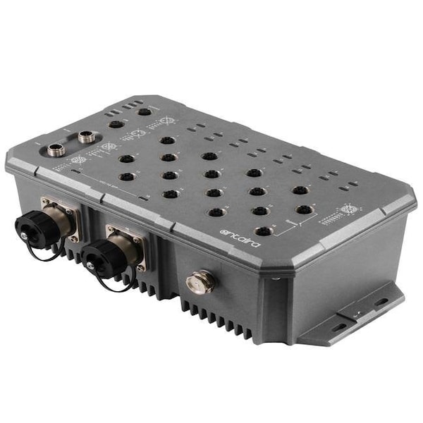 Antaira 18-Port Industrial M12 IP67 Waterproof Gigabit Light Layer 3 Managed Ethernet Switch LMX-1802G-M12-10G-SFP-67-T - main